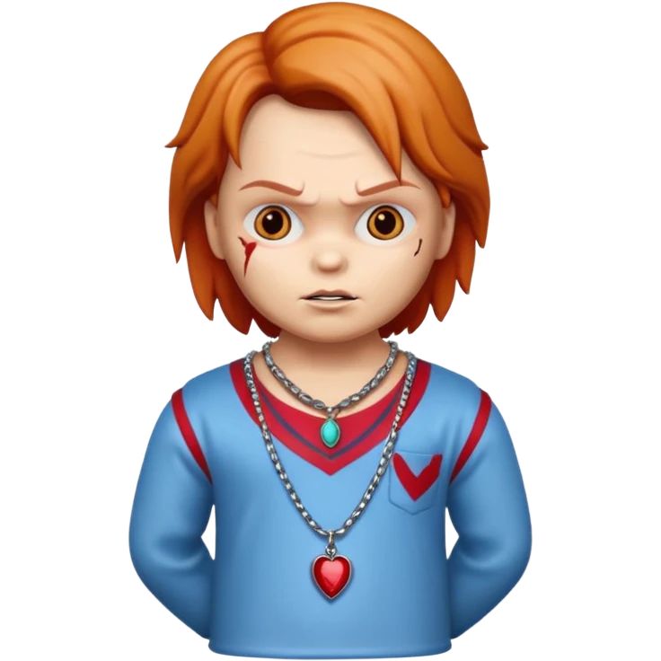 chucky horror neckless emoji