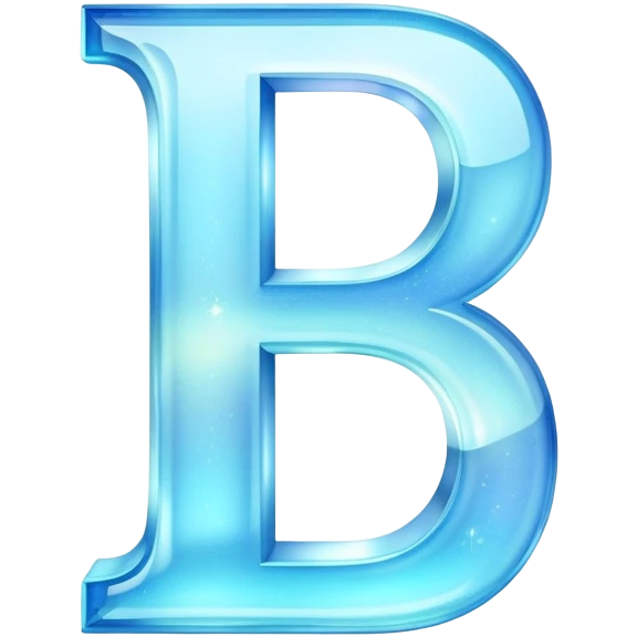 sparkle light blue letter D emoji