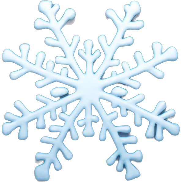 Melting snowflake emoji