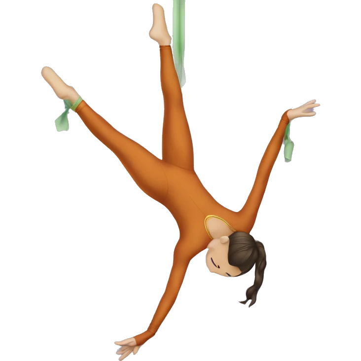 Aerial silks emoji