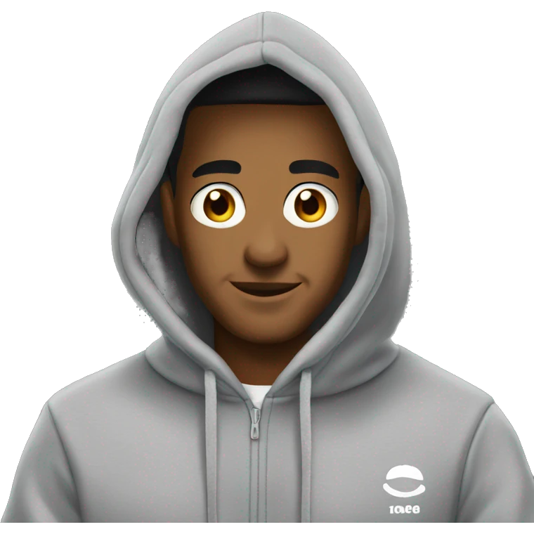 Grey pro club hoodie emoji