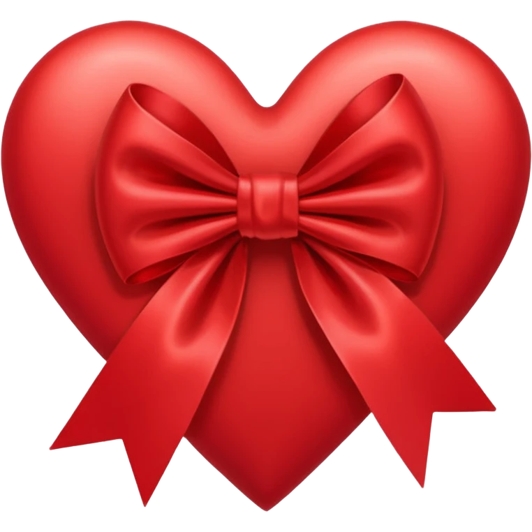 red bow heart emoji