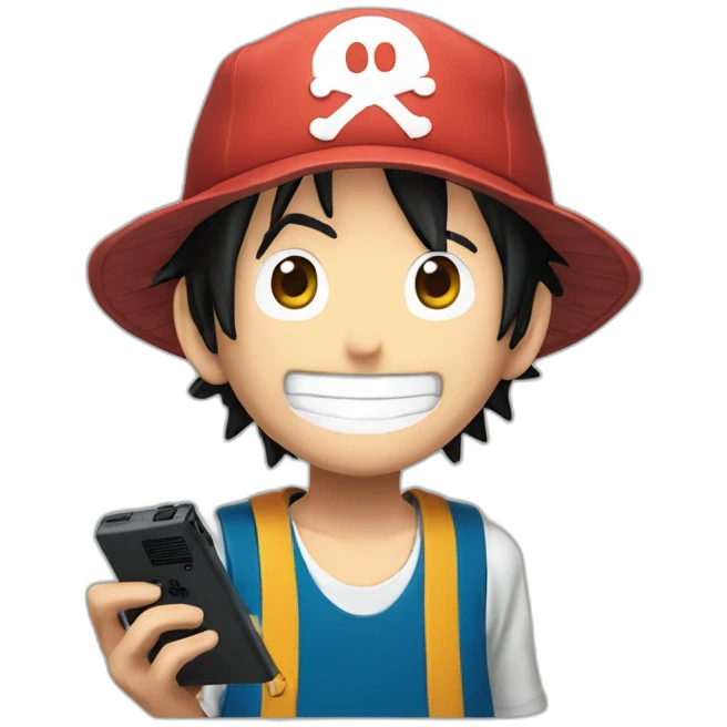 Luffy with une Nintendo switch emoji