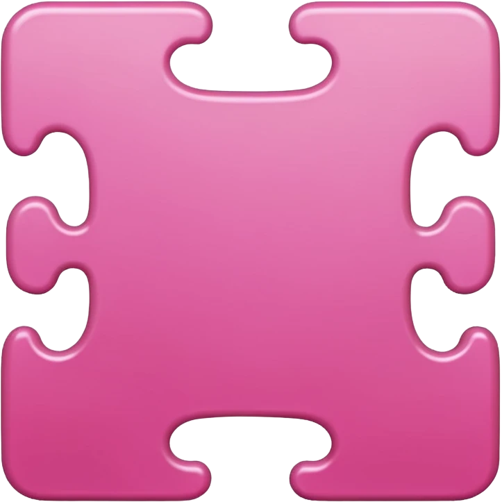 A pink Puzzle piece emoji