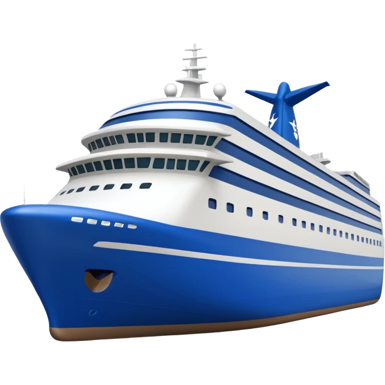 navio cruzeiro cor branca emoji