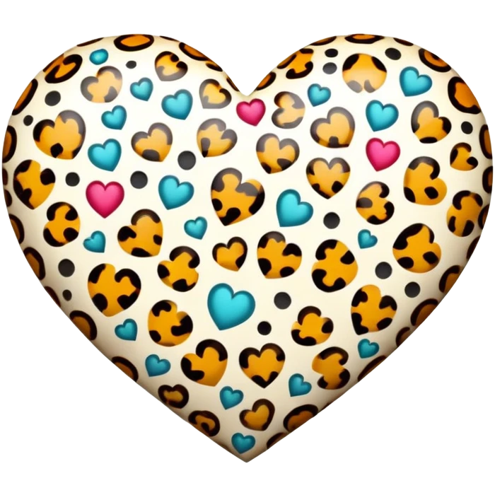 leopard heart emoji