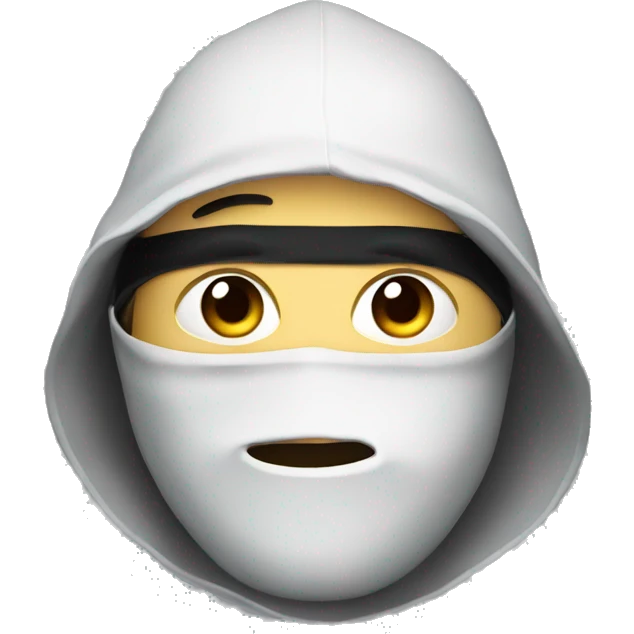 Burglar with black eye mask emoji