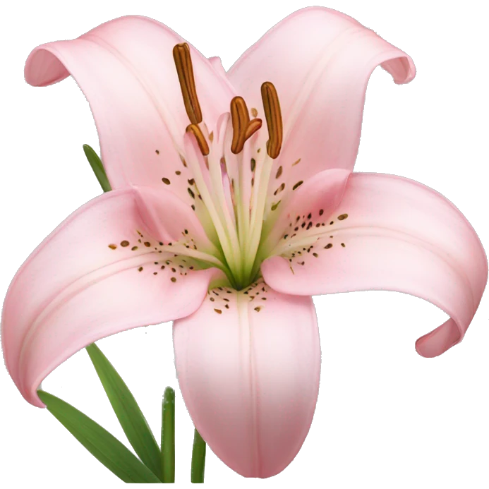 light pink lilium emoji
