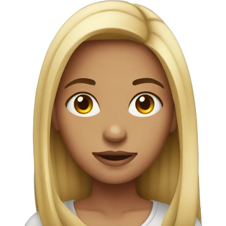 a girl embrassed emoji