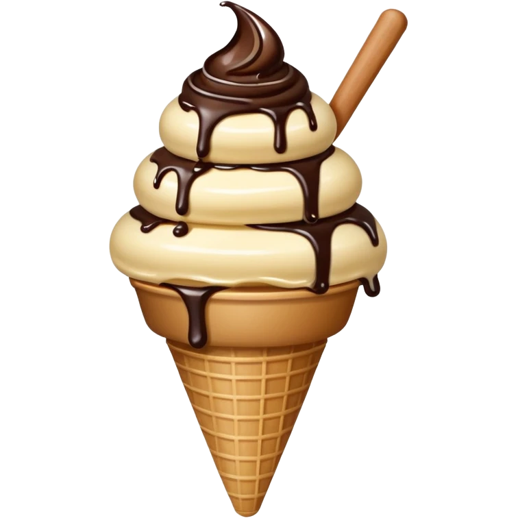 Soy sauce ice cream emoji