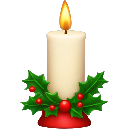 christmas candle emoji
