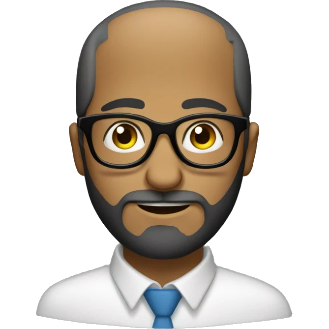 tunisian man beard with glasses emoji