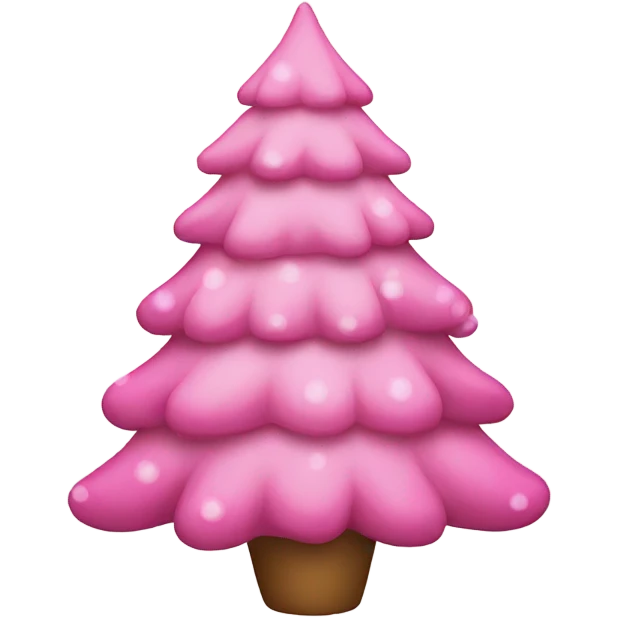 pink christmas tree emoji