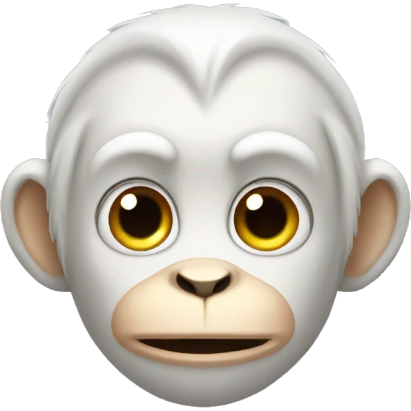 white monkey emoji