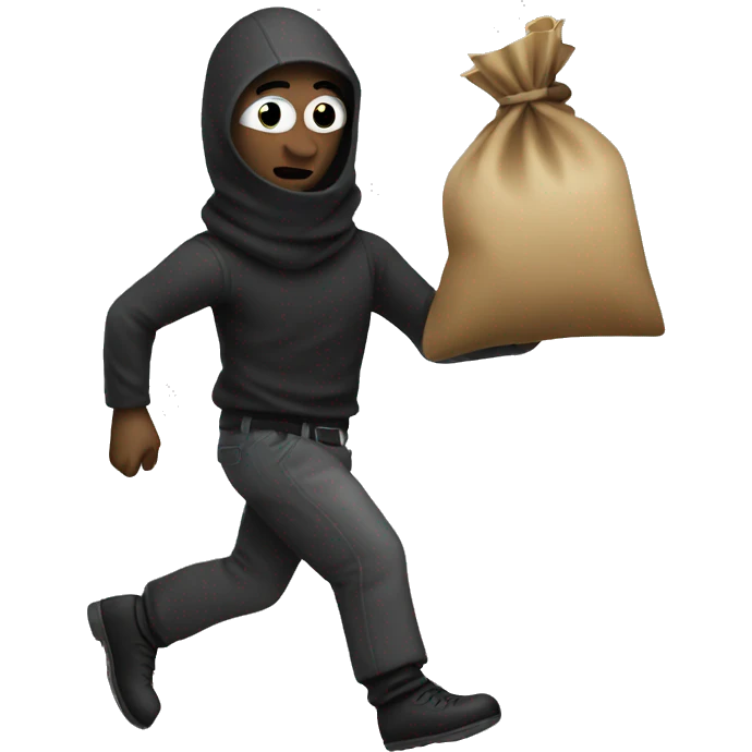 robber that carrying a bag of money emoji
