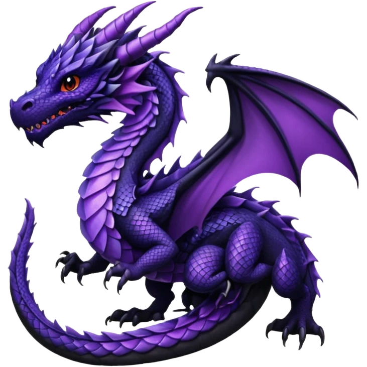 black-purple dragon emoji
