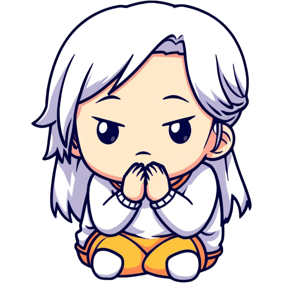 magical heroine chibi emote facepalming emoji