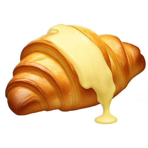Croissant with butter  emoji