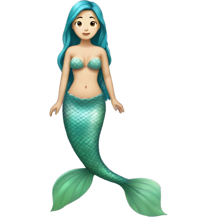 Asian mermaid full body  emoji