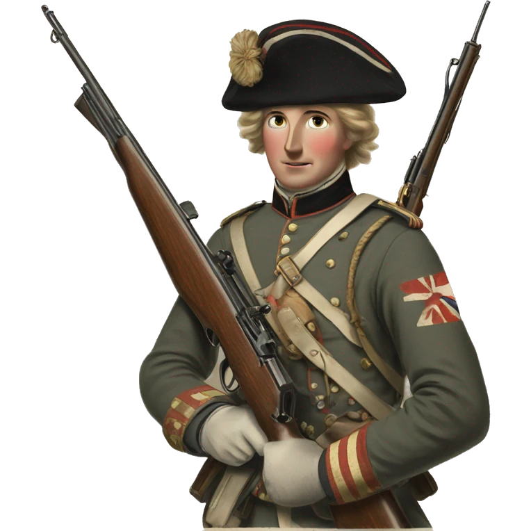 british soldier with rifle 19 century emoji