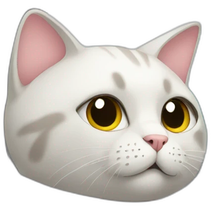 Cat on a train emoji
