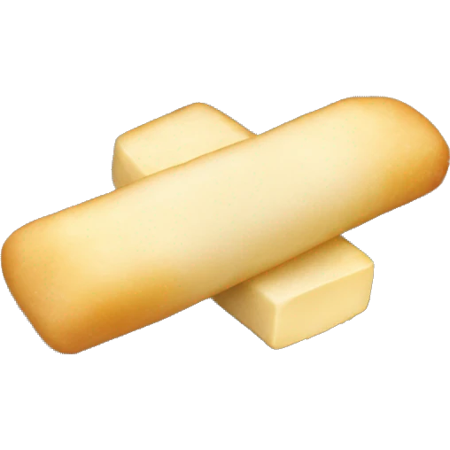 Mozzarella cheese sticks with a cheese pull emoji
