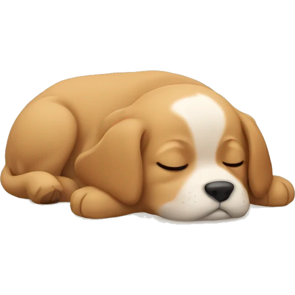 Puppy sleeping  emoji