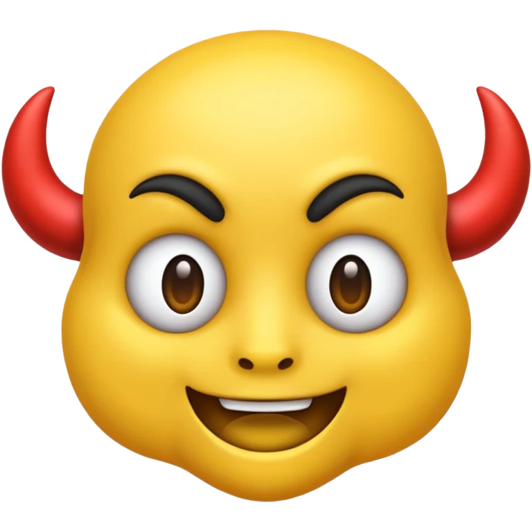 😈 this emoji but yellow and no horns emoji