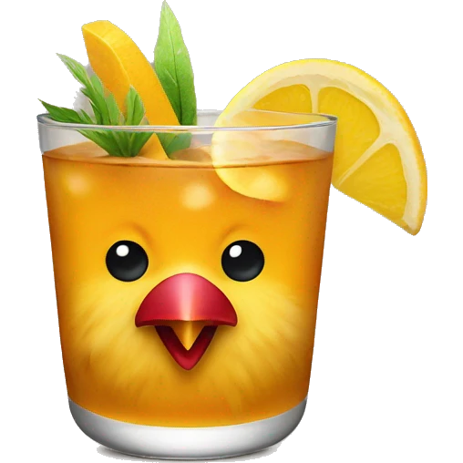 Chicken cocktail emoji