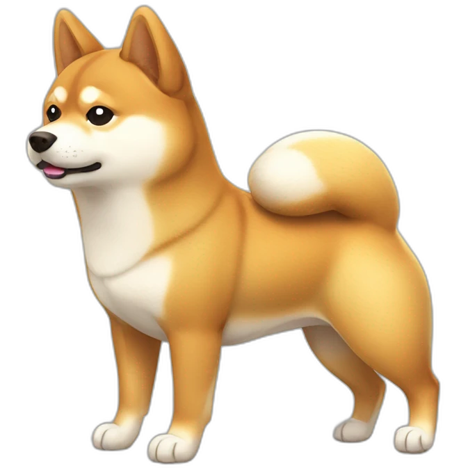 Shiba inu avec sweat Yoko emoji