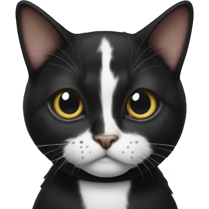 Tuxedo cat stinky emoji