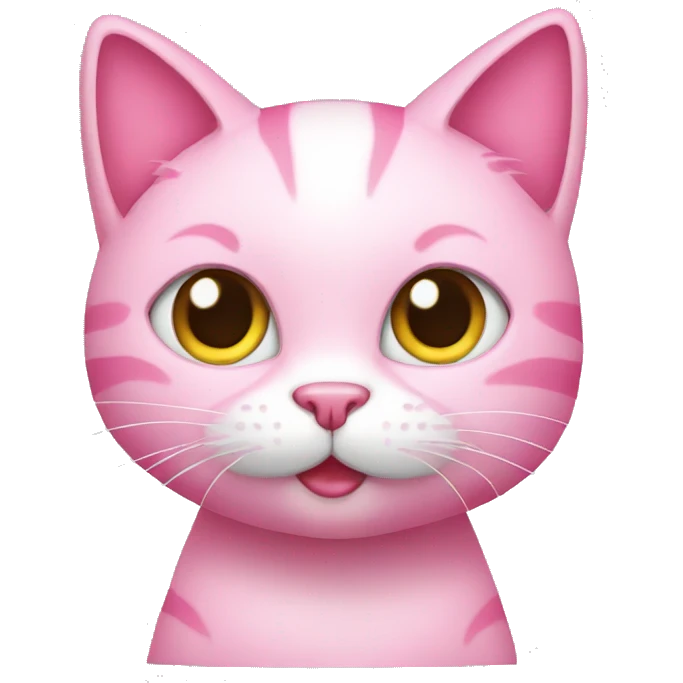 pink cat with high heels emoji