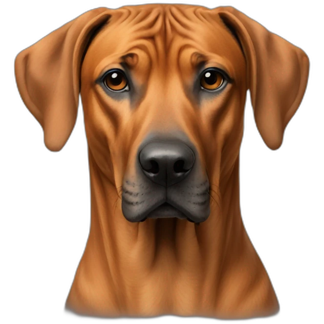 Rhodesian Ridgeback am rauchen emoji