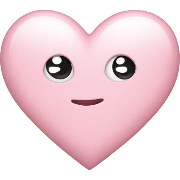 Light pink heart emoji