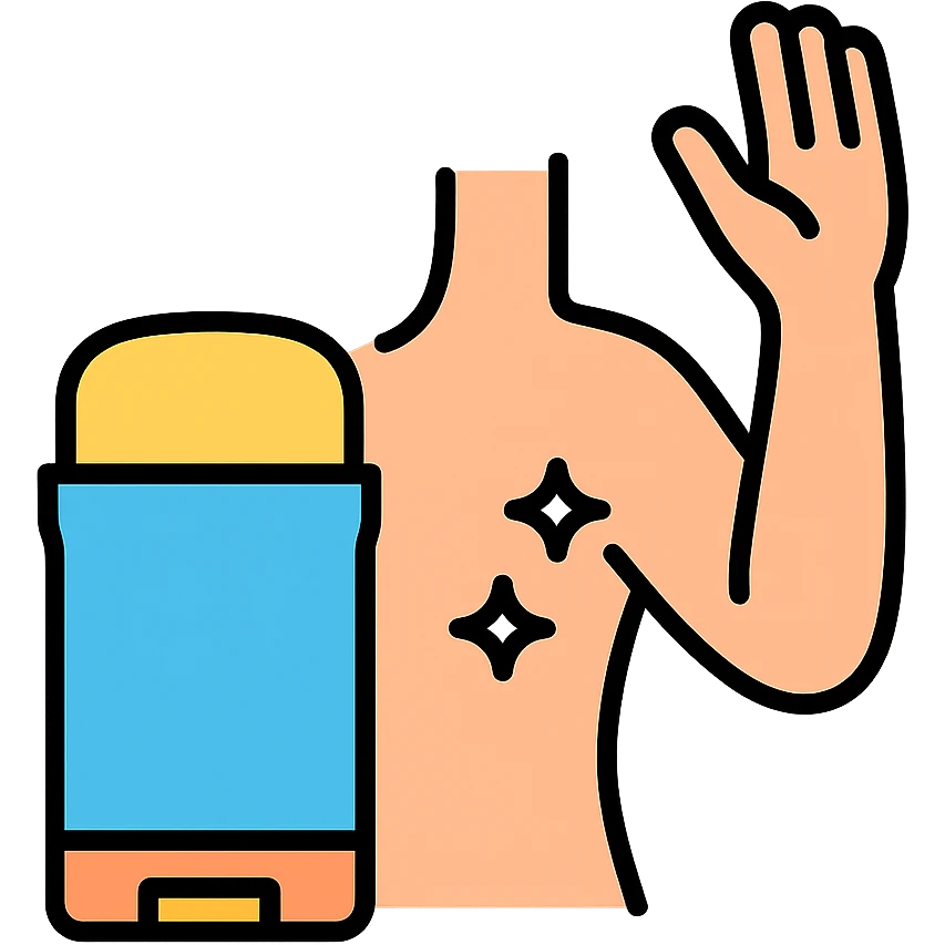 clean armpits, simple and clear icon emoji