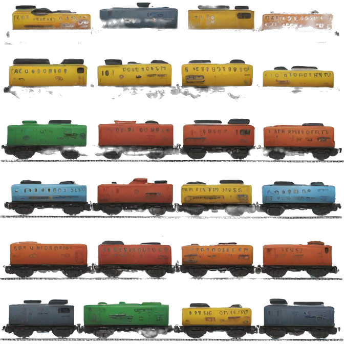Lots of trains emoji