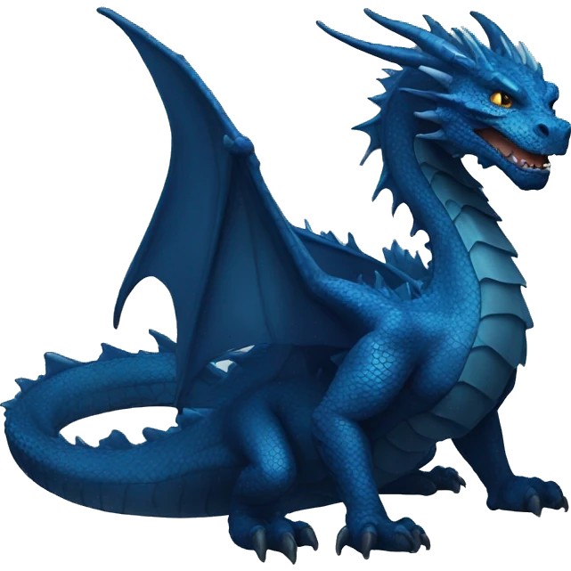 dark and blue dragon emoji