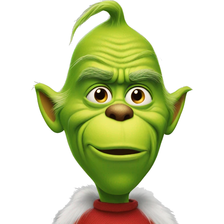 Funny grinch emoji