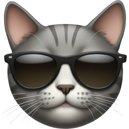 Cat with sunglasses emoji