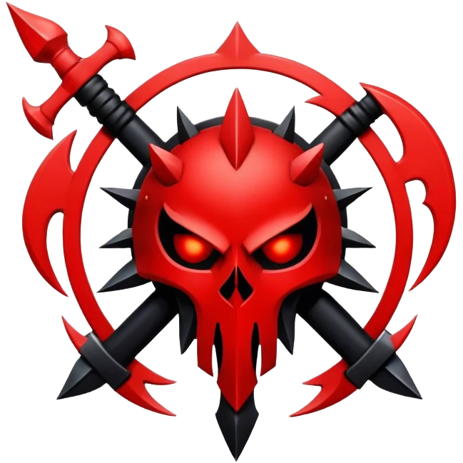 red and black chaos legion emblem emoji