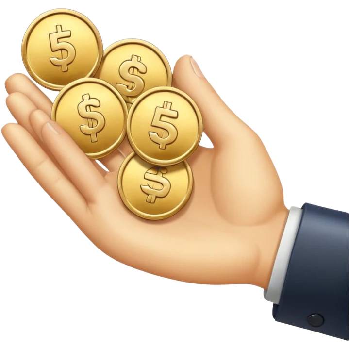 5¥ money giving emoji