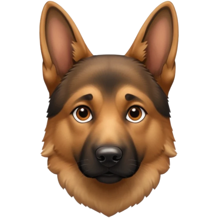German shephard head  emoji