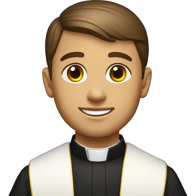 young american catholic priest emoji