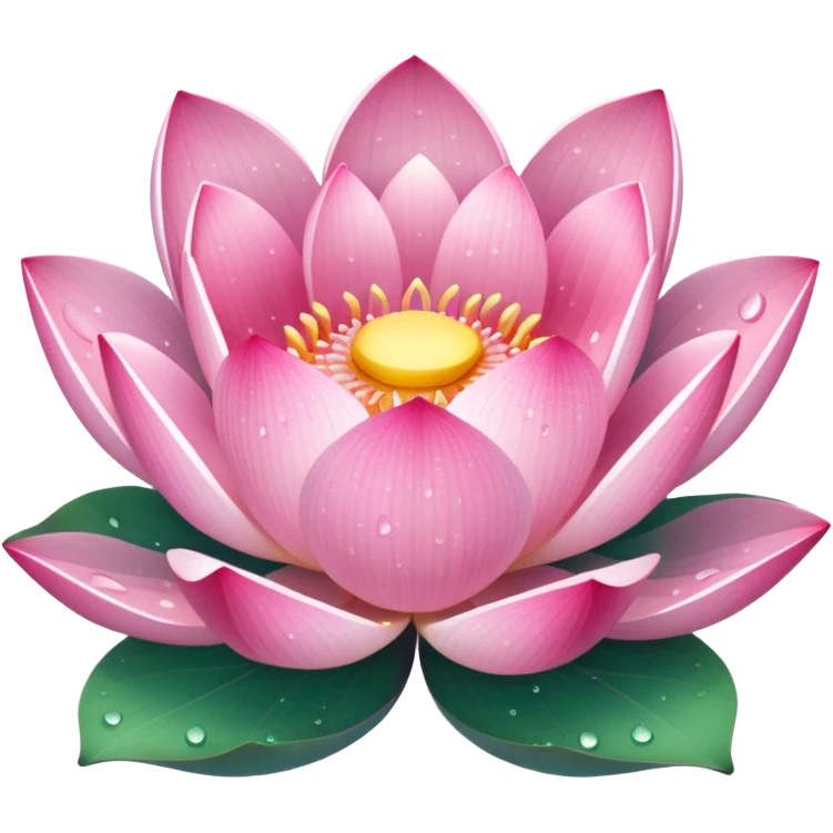 lotus flower with sparkles emoji