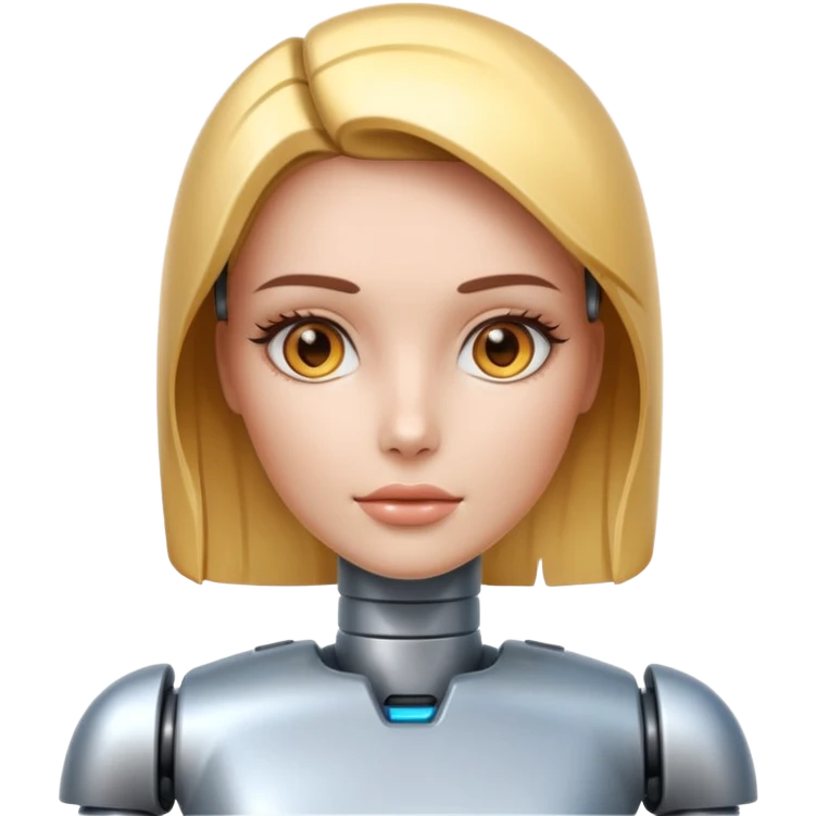 A hot female robot emoji