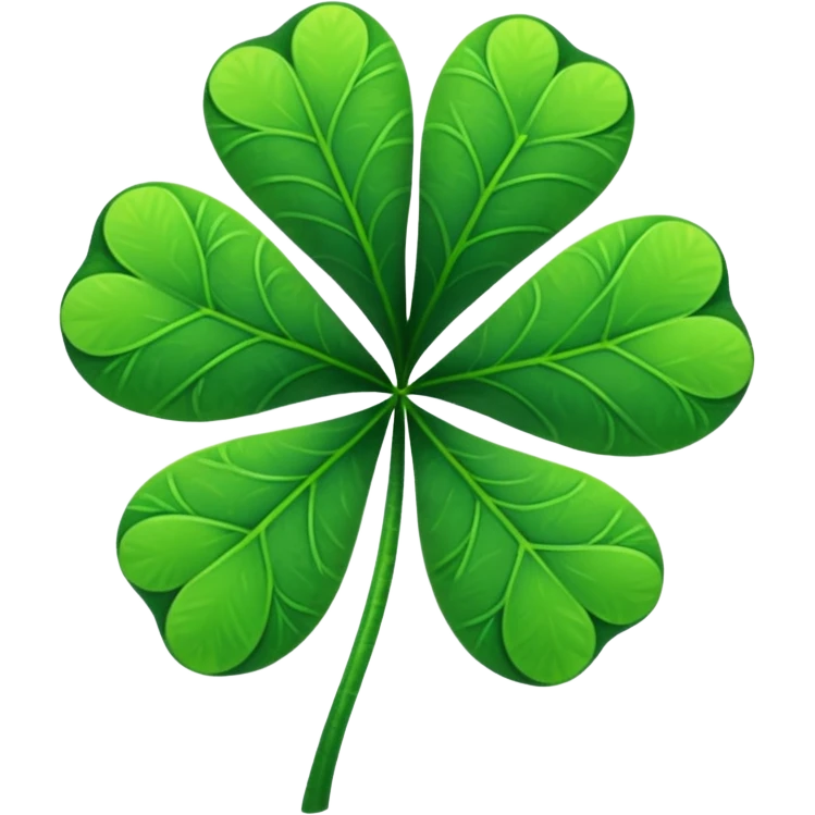 Four leaf clover emoji
