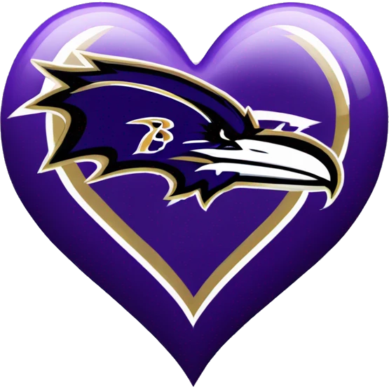 Baltimore ravens heart emoji