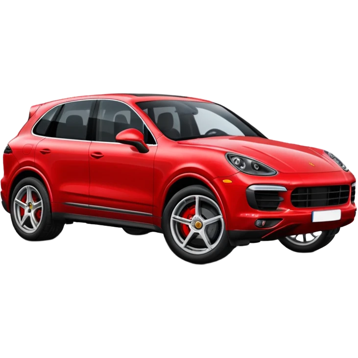 Red Porsche cayenne emoji