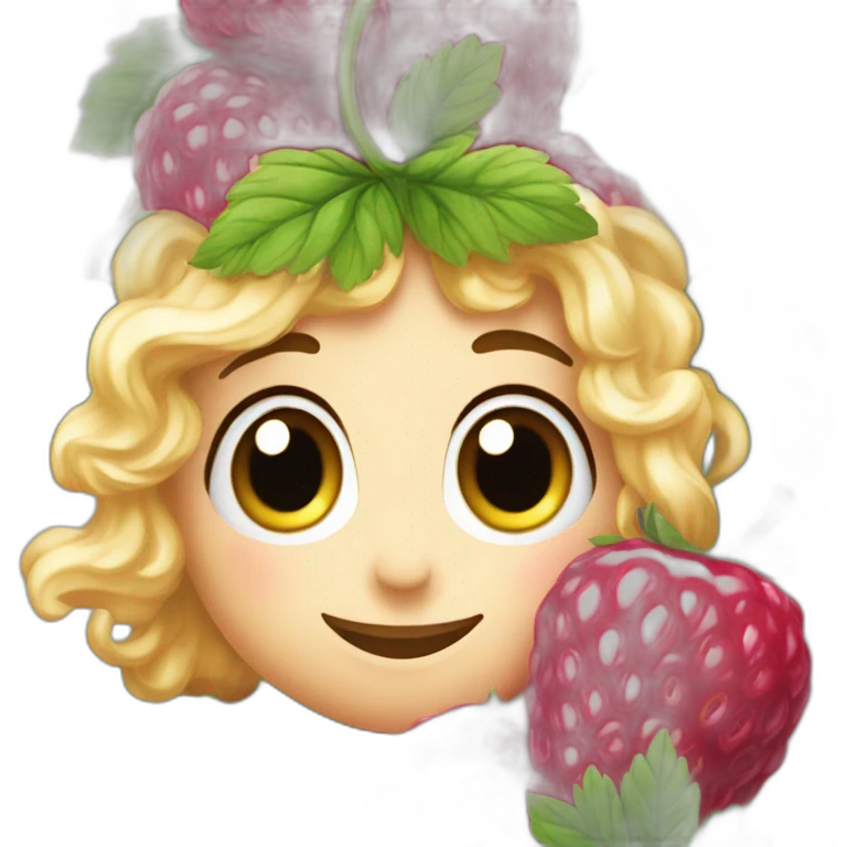 Fraise framboise myrtille emoji