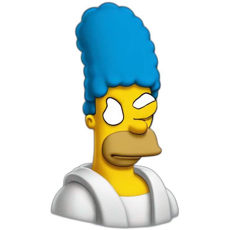 Homero Simpson blue emoji